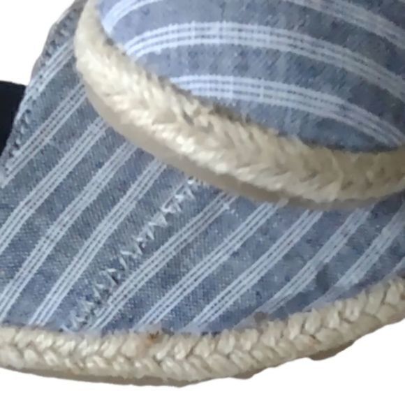 Nautica Toggle‎ Back Rudder Navy Triple Stripe Espadrille Flats Size 8.5 - Picture 11 of 11